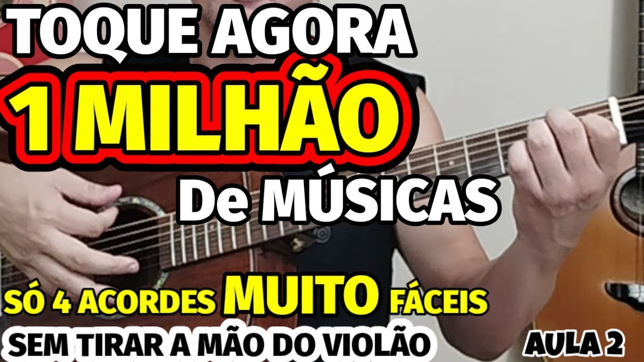 🎸Aprenda a TOCAR 1 MILHÃO de MÚSICAS no VIOLÃO com o QUADRADO MÁGICO de G MAIOR! SÓ 4 ACORDES FÁCEIS