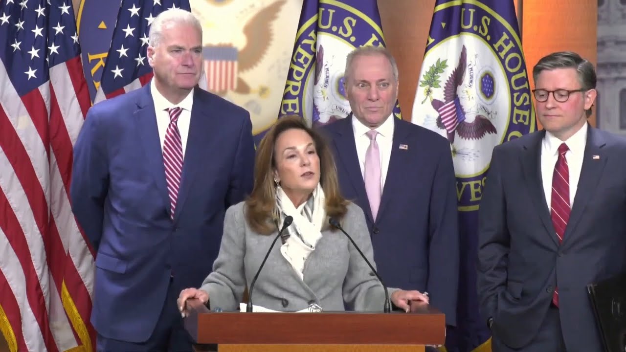 Chairwoman McClain delivers remarks at House Republican Leadership's Press Conference