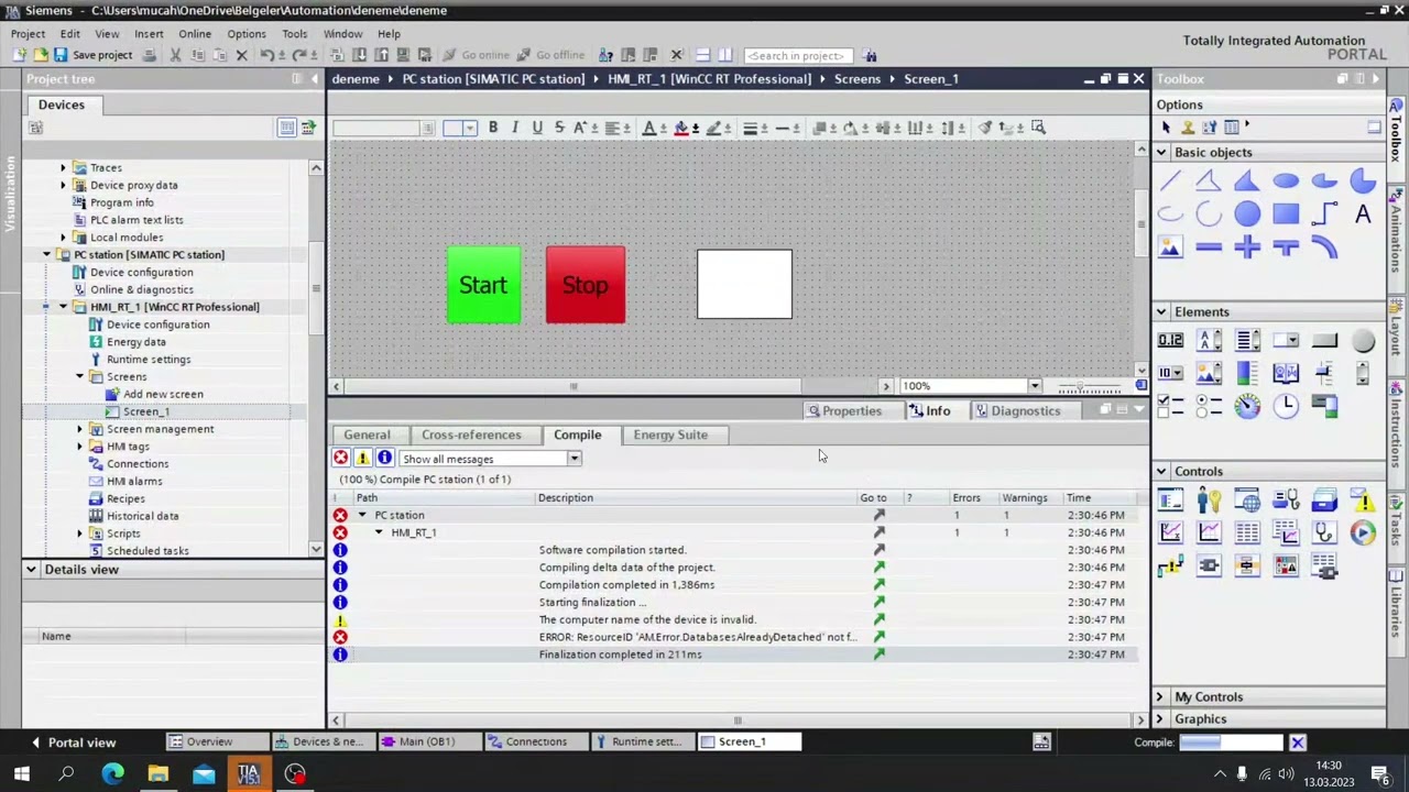 4) SCADA Tia Portal  Obje Animasyonları WinCC RT Professional (Appearance & Visualization)