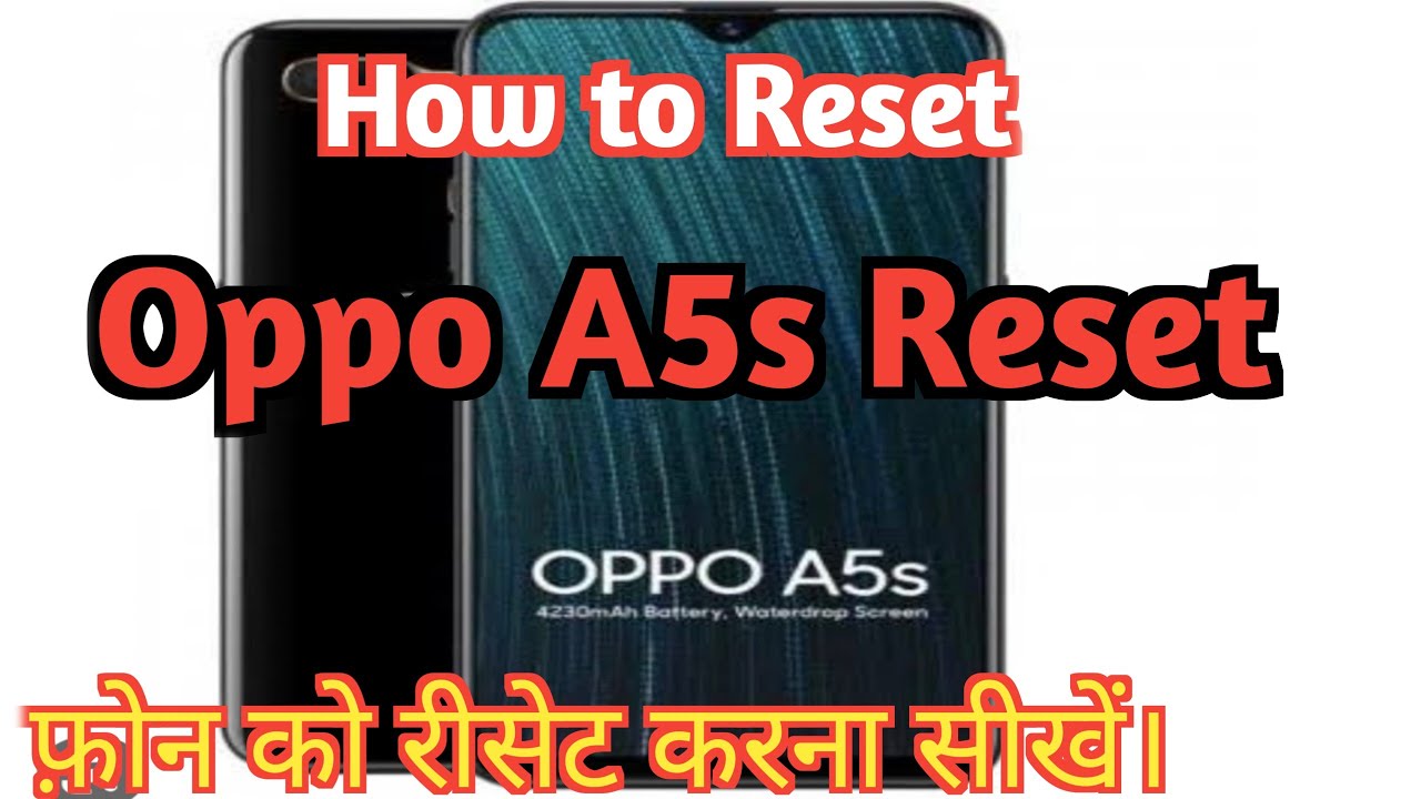 Oppo A5s reset kaise kare||How to reset oppo a5s||