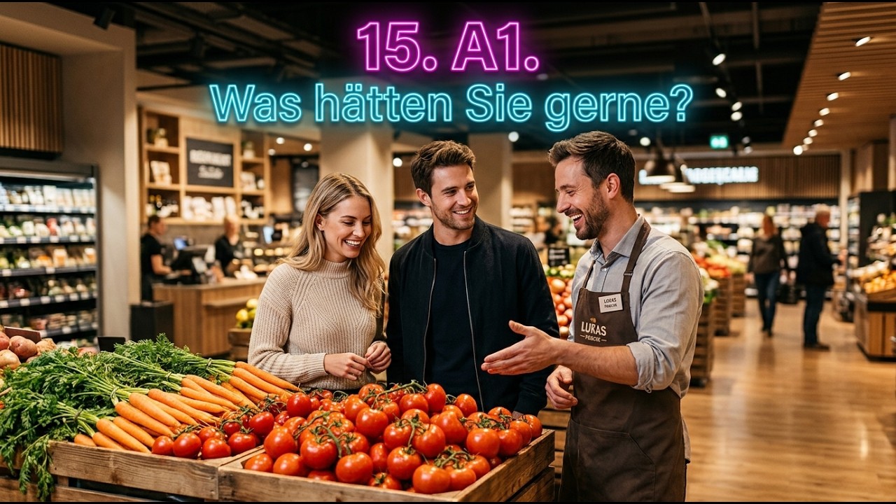 Learn German A1: Order Food & Shop Like a Native! 🇩🇪🛒 Deutsch lernen A1: Essen bestellen & einkaufen