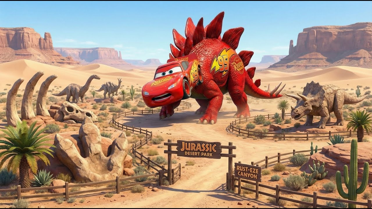 The EVOLUTION Of Triceratops Mcqueen! Amazing Transformation 🦖🦖🦖