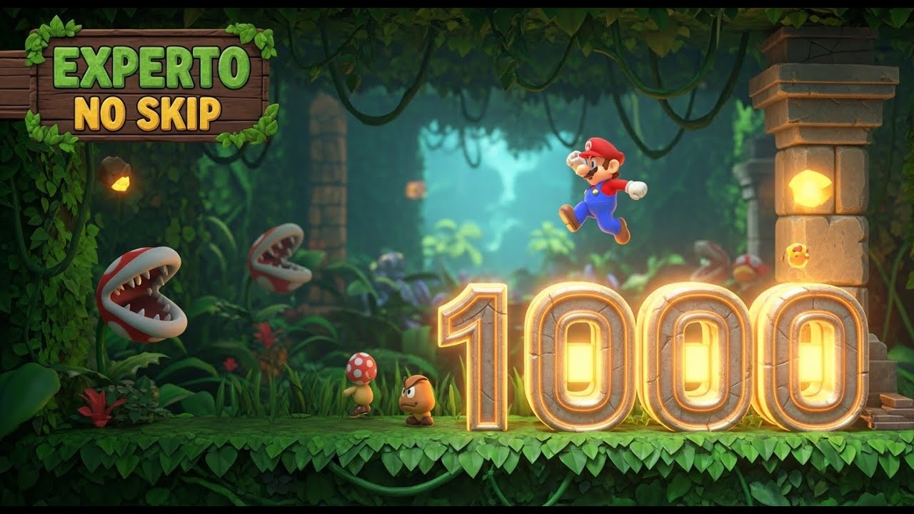 Más de 1000 Niveles EXPERTO NO SKIP | Super Mario Maker 2