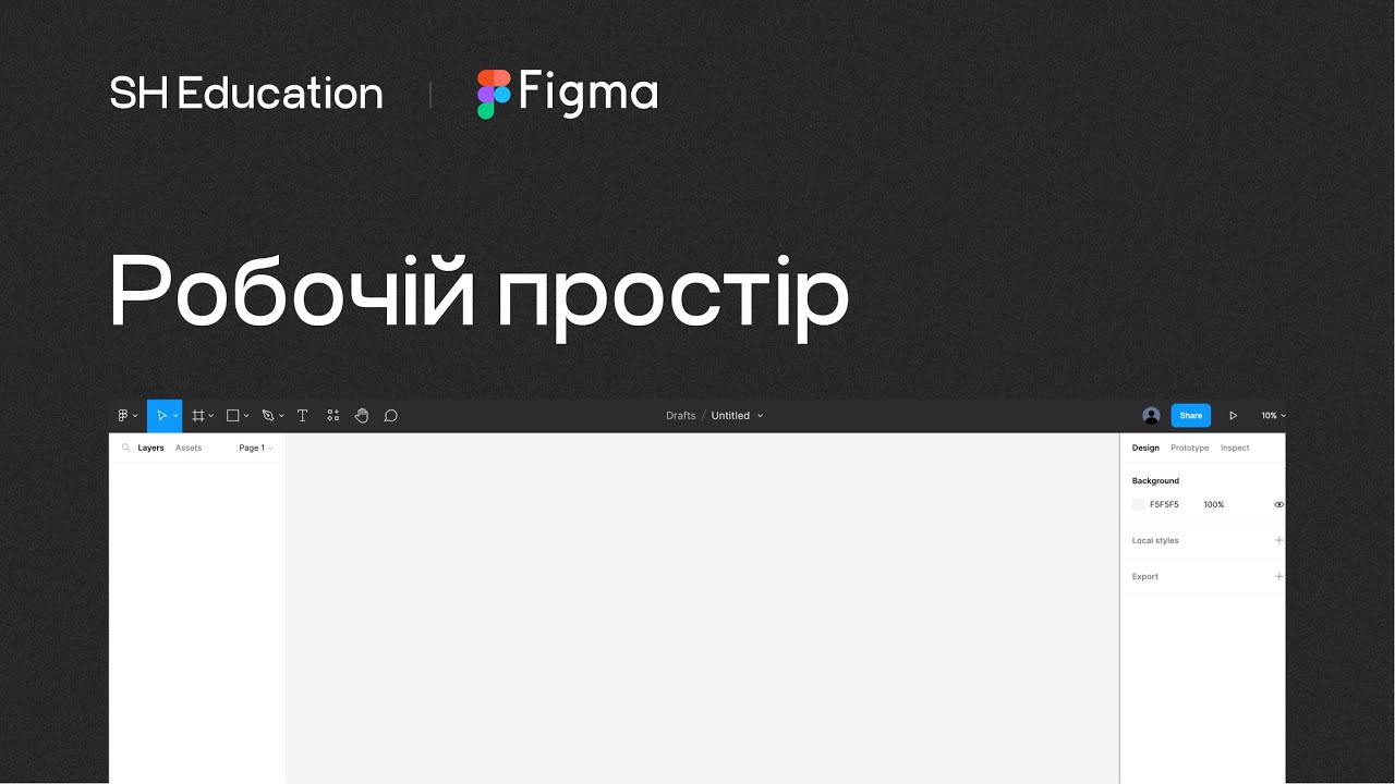 Figma. Огляд робочого простору — Figma file.