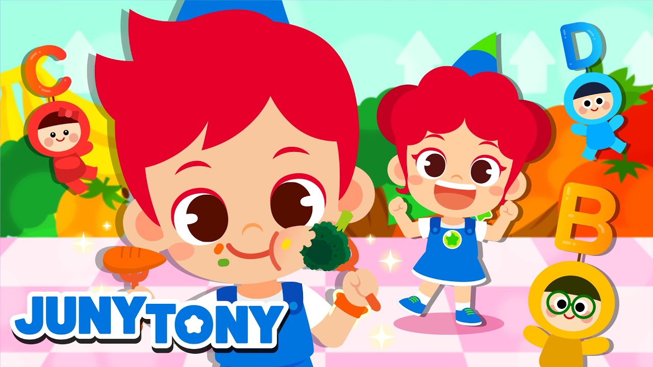 Canci&oacute;n de las Vitaminas | Canciones Deliciosas | Vitaminas A,B,C,D,E | JunyTony en espa&ntilde;ol
