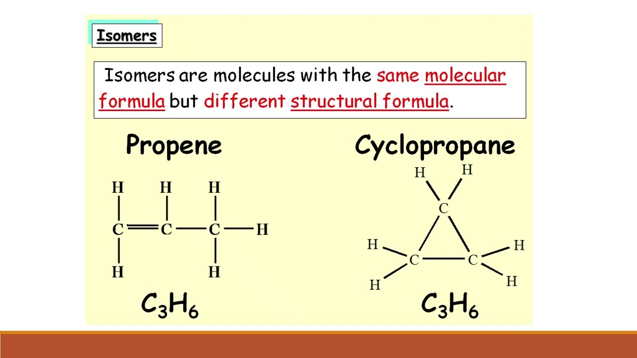 Advanced Higher Chemistry Unit 2 - skeletal formula and isomerisation