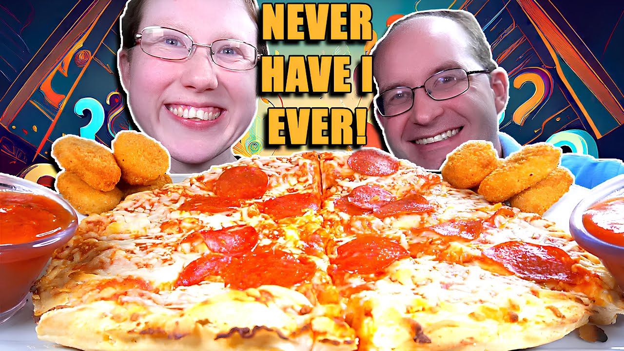NEVER HAVE I EVER (CHEESE PIZZA) MUKBANG!