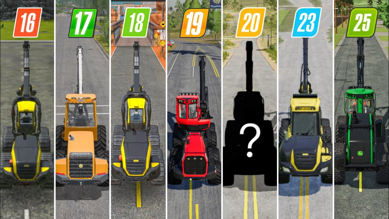 FS16 против FS17 против FS18 против FS19 против FS20 против FS23 против FS25 | Срубка деревьев | ...