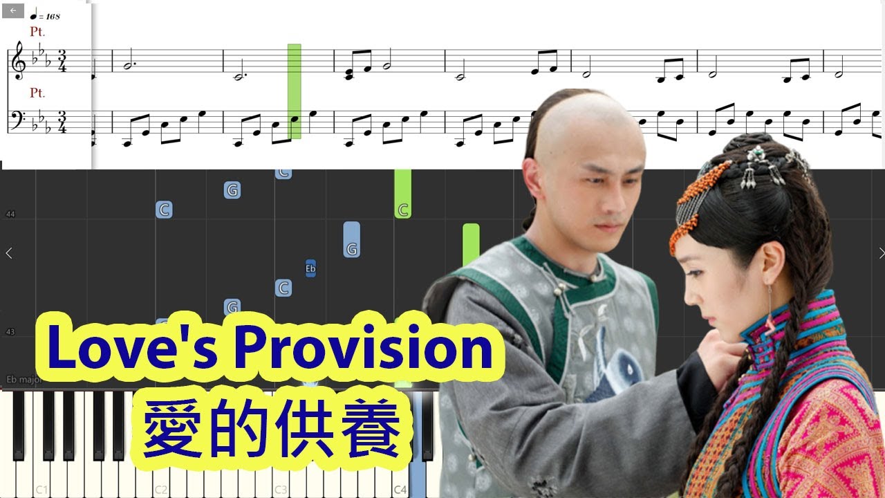 [Piano Tutorial] Love's Provision | 愛的供養 (Palace: The Locked Heart Jade OST) - Yang Mi | 楊冪