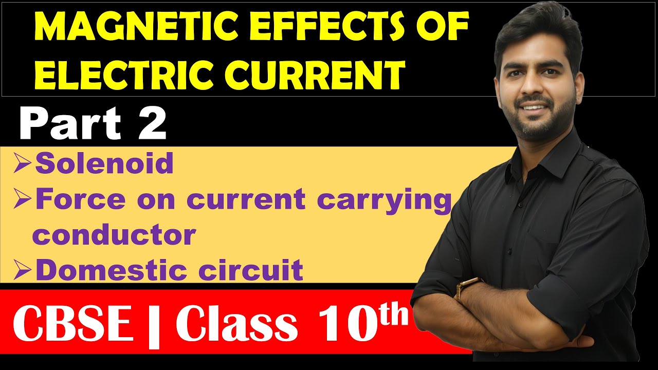 Solenoid & Force on Current Carrying Conductor ⚡ | Class 10
