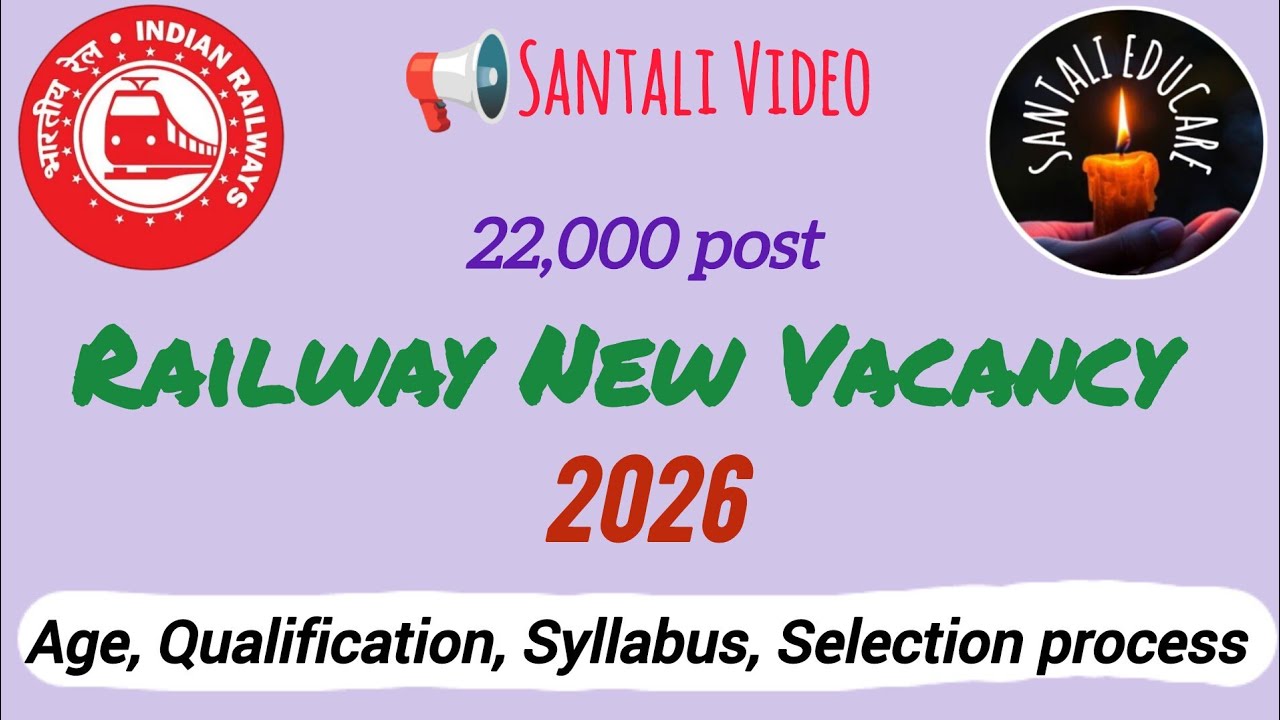 SANTALI VIDEO//Railway Group D 2026// New Vacancy Out RRB @santali