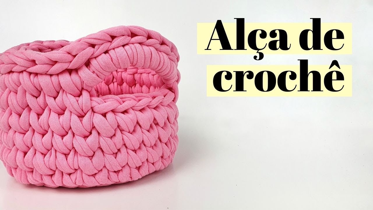 Como fazer alça de crochê em fio de malha | por Ju quem fez