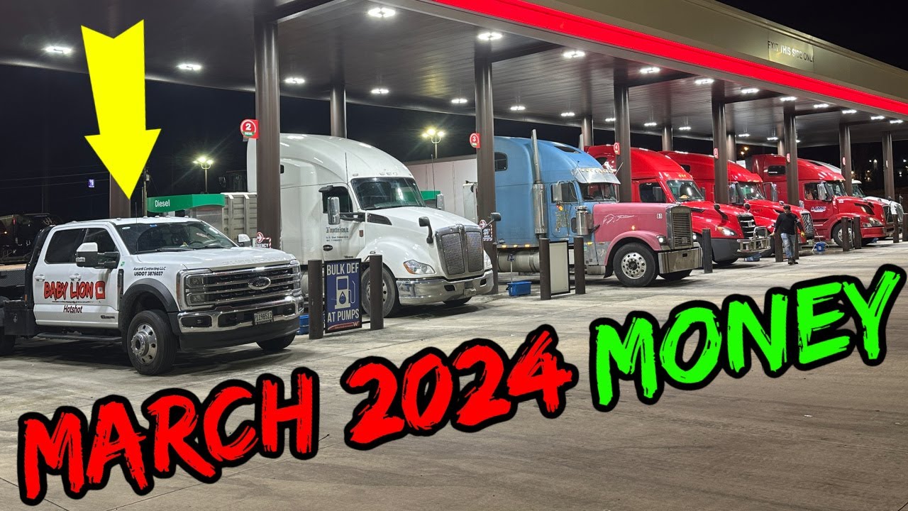 Сколько я заработал в марте 2024 года | Hotshot Trucking