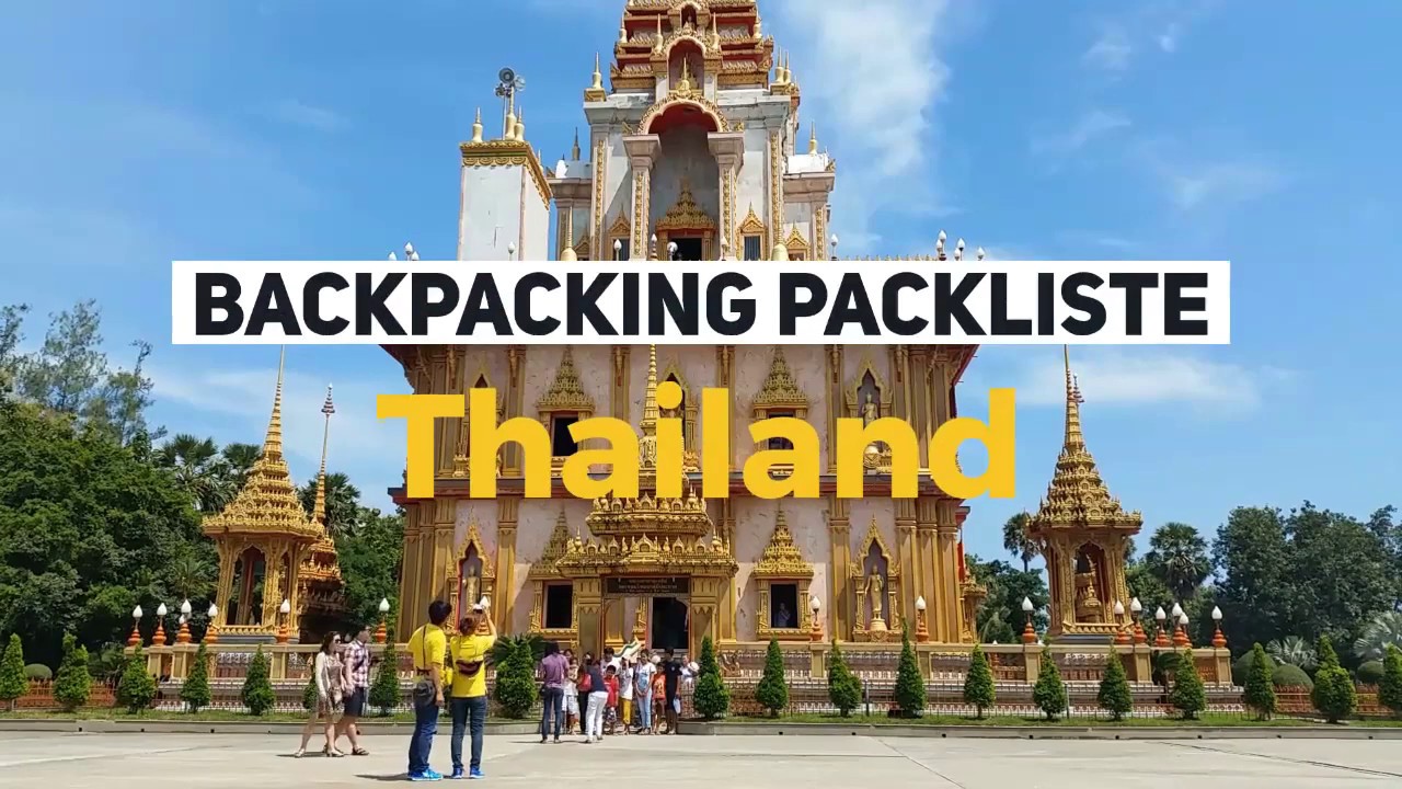 Packliste Backpacking Thailand PDF - Backpacking Packliste Thailand PDF