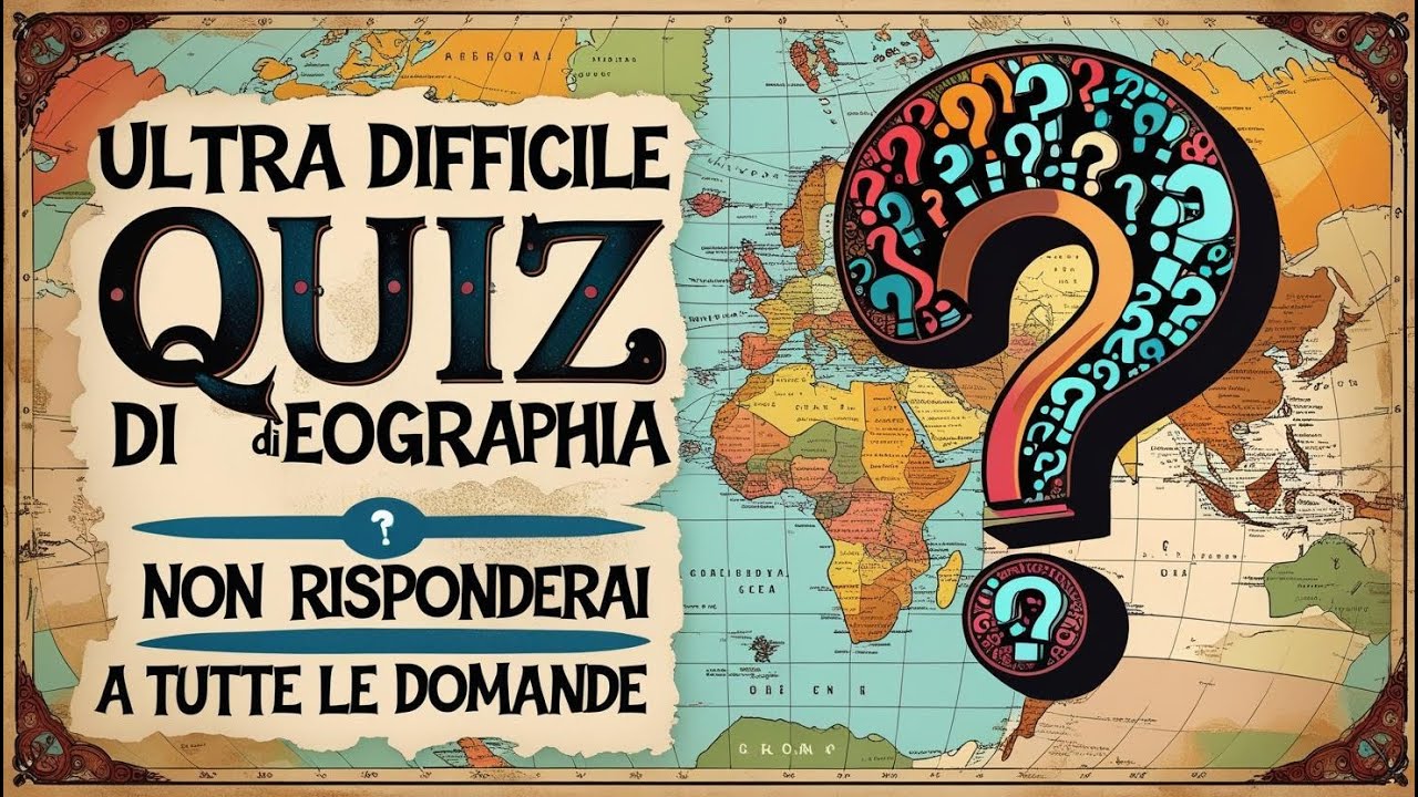 Quiz di Geografia #5 Difficoltà: Elevata - 25 domande in 8 secondi - sei un vero viaggiatore? prova