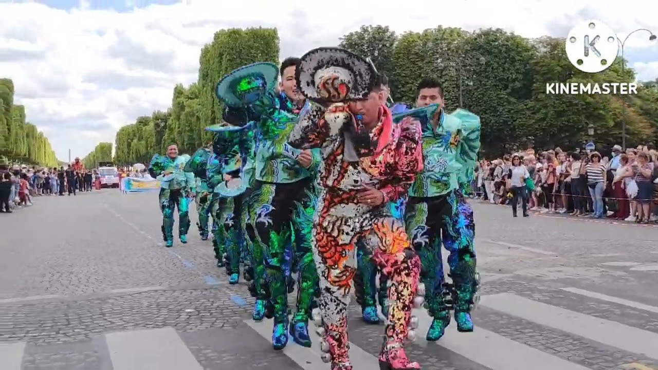 Caporales San Simon Filial En Paris Presente En El Carnaval Tropical De Paris 2022. 03/07/2022/ (n2)
