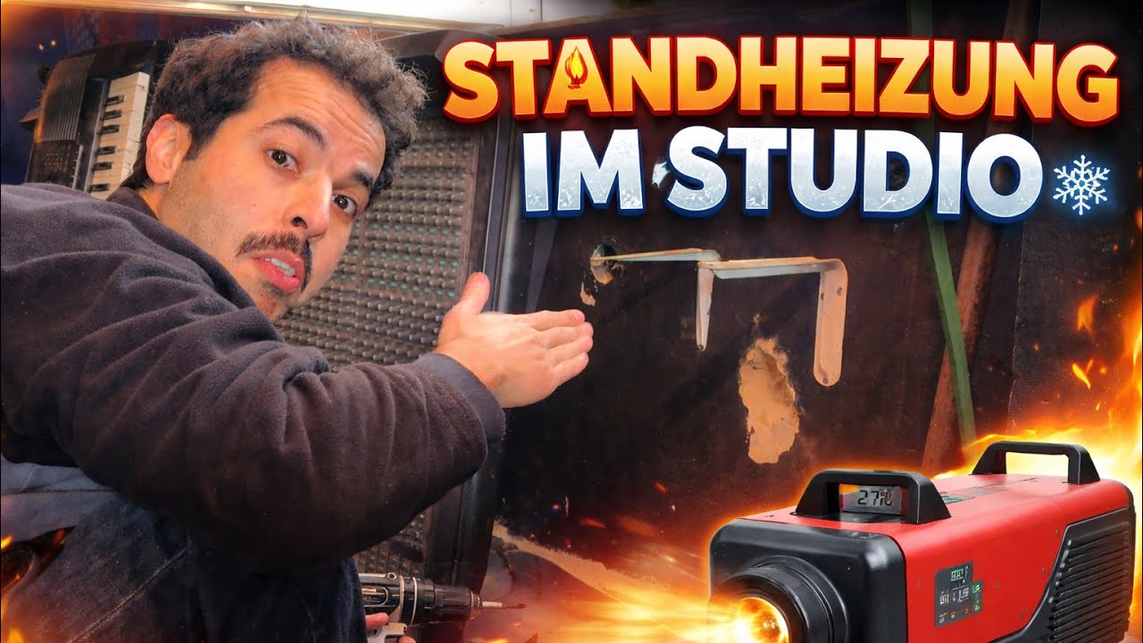 Studio im Winter retten ❄️ | Amir baut eine Standheizung