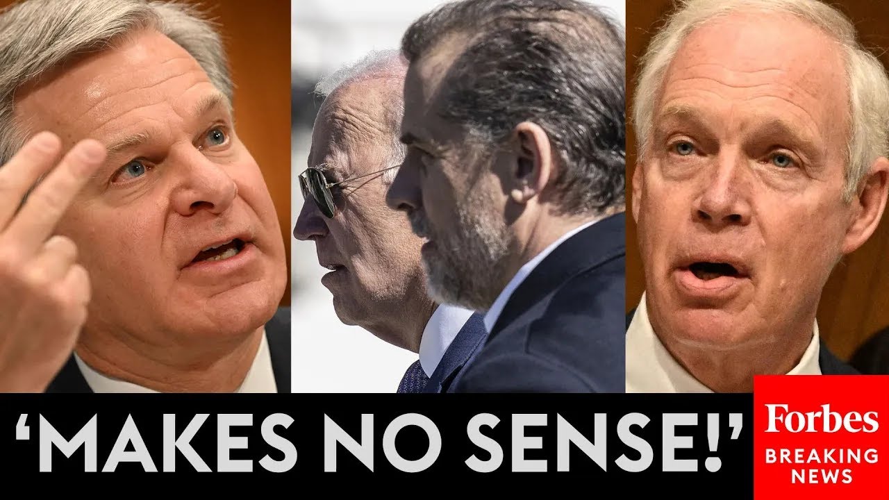 MUST WATCH: FBI's Wray And Ron Johnson Wray Clash About FBI's Handing Of Biden Family Probe