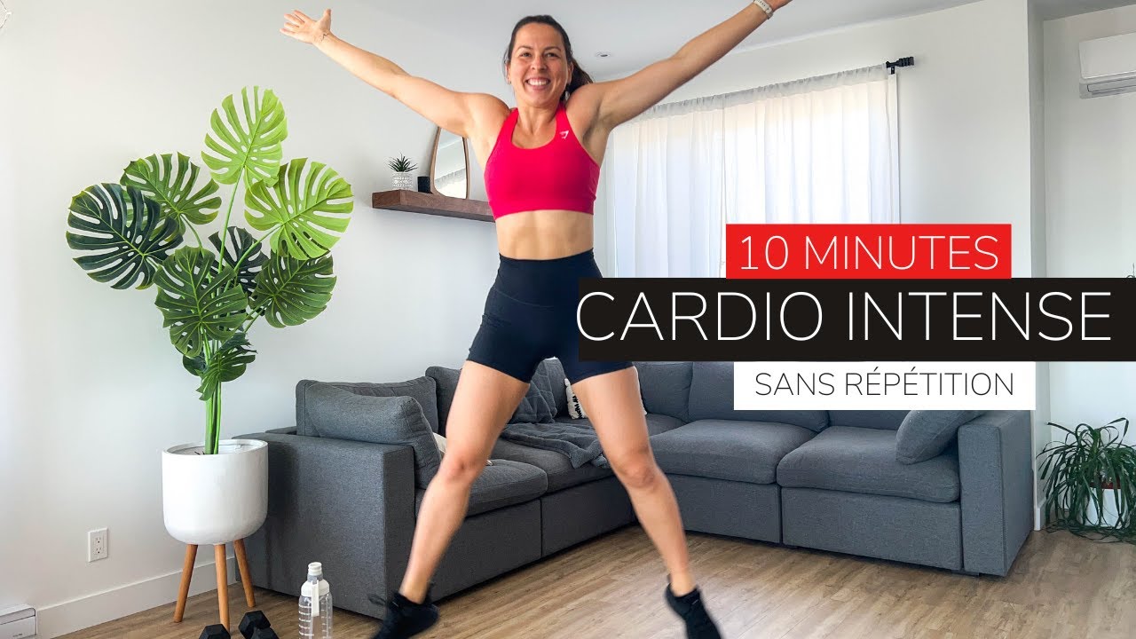 10 min cardio intense | sans matériel et sans répétition | séance cardio à la maison