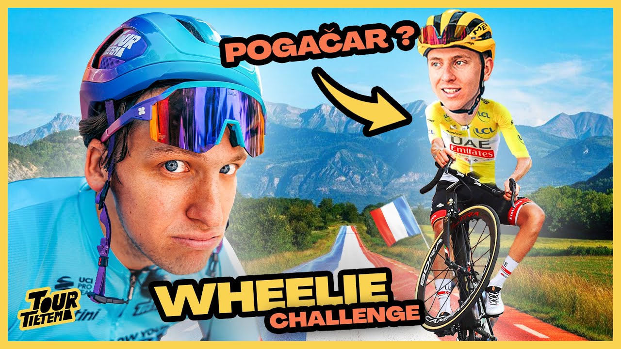 We did a (secret) WHEELIE with TADEJ POGACAR | TOUR DE FRANCE 2024 #1