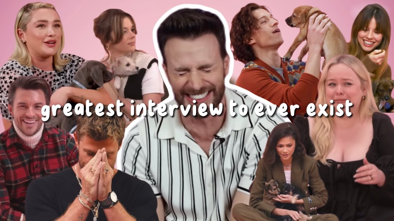 actors playing with puppies being the greatest interview to ever exist