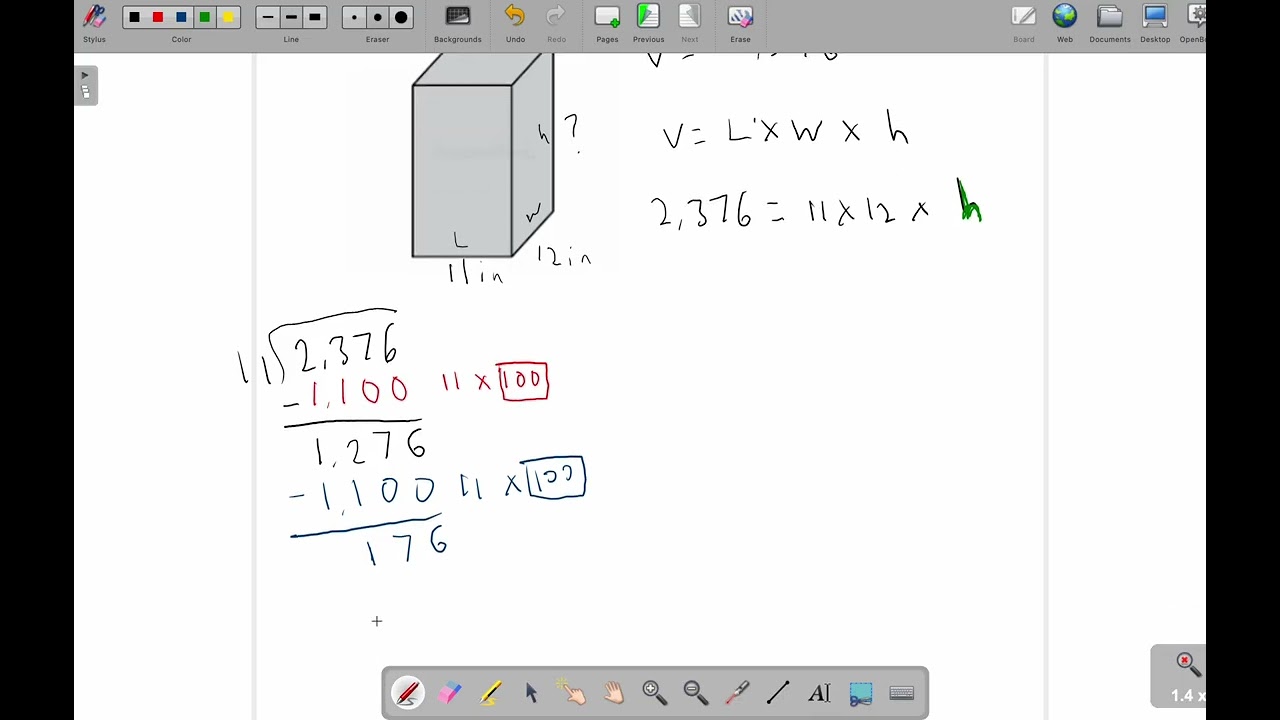 How to find missing side lengths in a rectangular prism