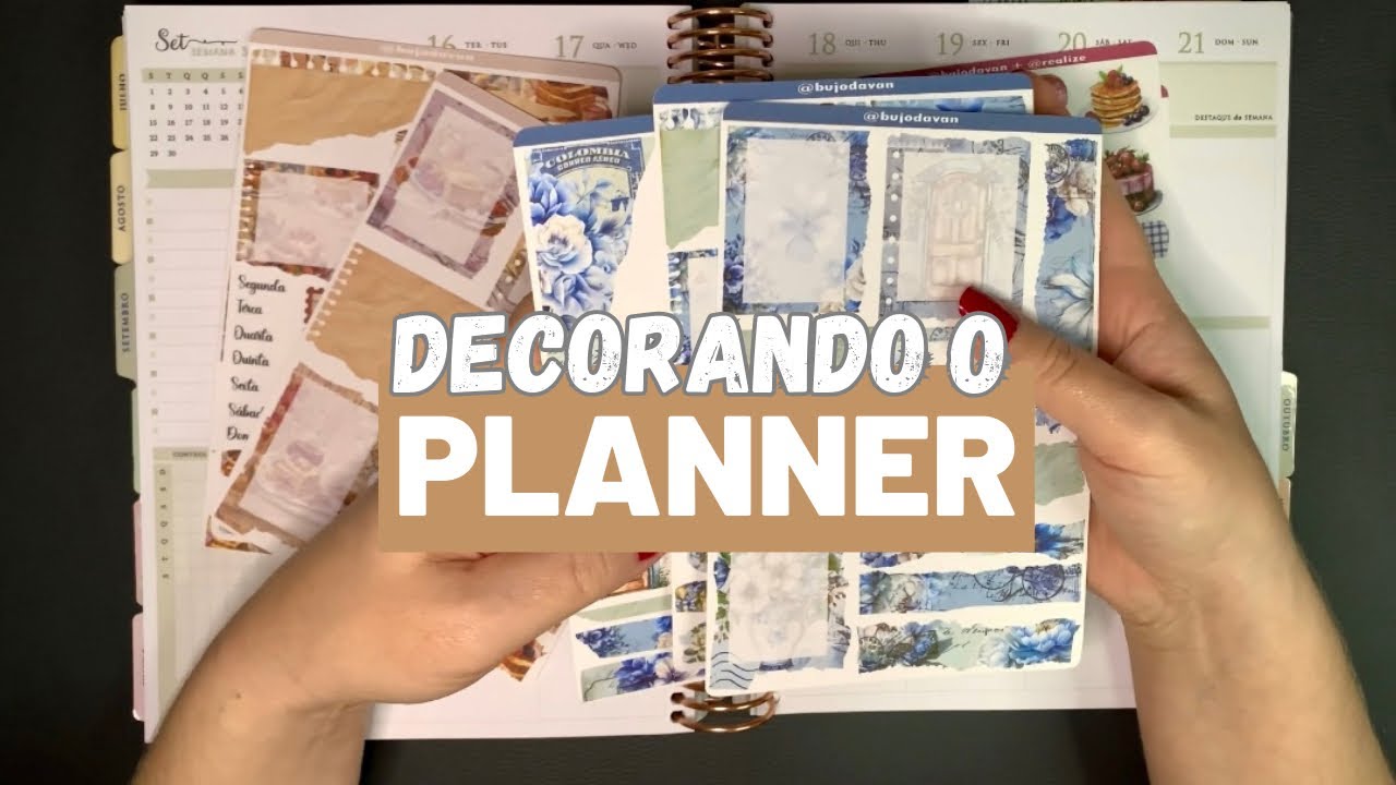 Decorando Planner PaperView de forma leve e criativa 