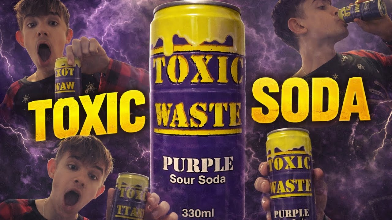 Jeg smager Purple Sour Soda – den er SYGT sur 😳(den er kort, tydelig og klik-venlig