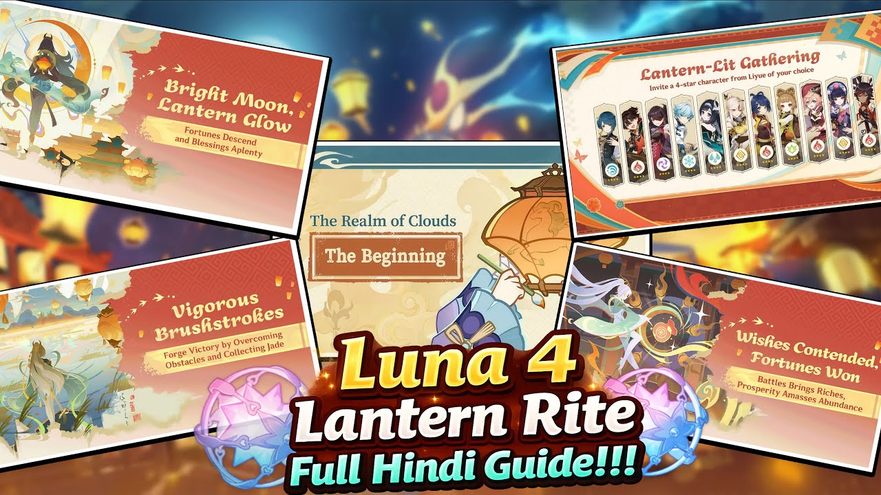 [Hindi] Complete *NEW* Luna 4 LANTERN RITE GUIDE | Genshin Impact