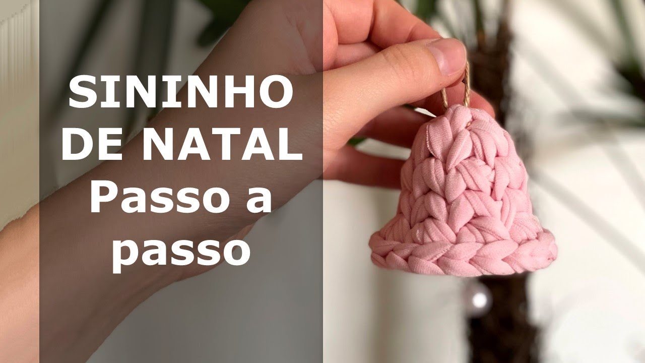 Sininho de Natal - Crochê - Fio de Malha - Enfeite - Pinheirinho