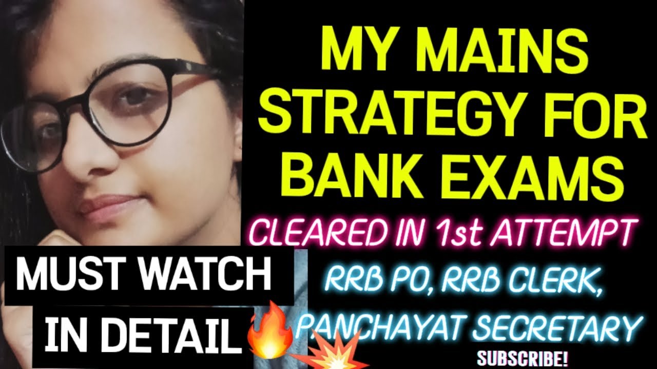 MY BANK MAINS STRATEGY 🔥 🔥🫡CRACK IN 6 MONTHS 🩷🩵🤌IN- DETAIL 2024