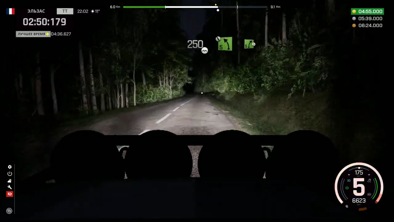 Assetto Corsa Rally | Peugeot 208 Rally4 | For&ecirc;t de Saverne at night  (Top 16 record, PXN VD4)