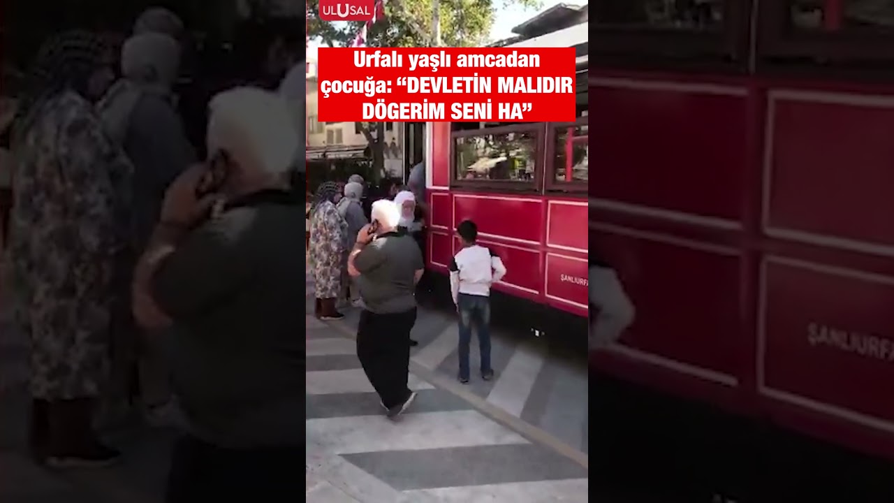 Şanlıurfa'da bir &ccedil;ocuk tramvaya tırmanmaya &ccedil;alışınca yaşlı adam b&ouml;yle tepki verdi #shorts #şanlıurfa