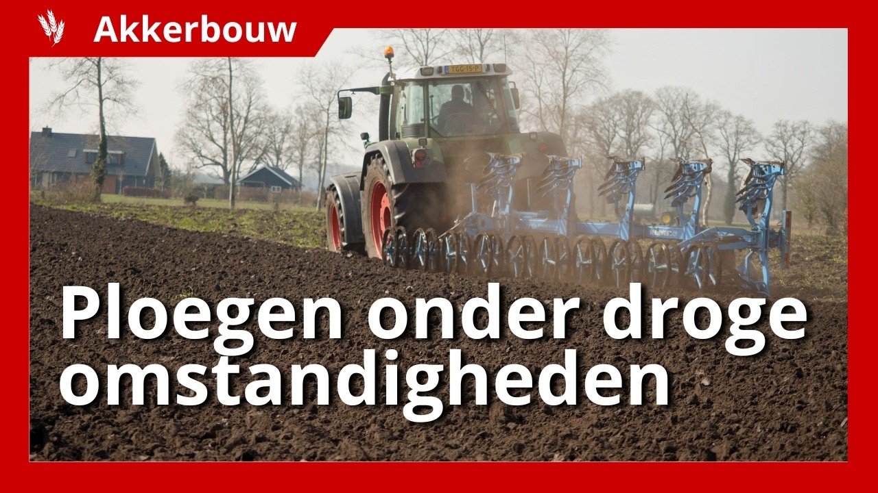 Eerste hectares weer geploegd onder droge omstandigheden