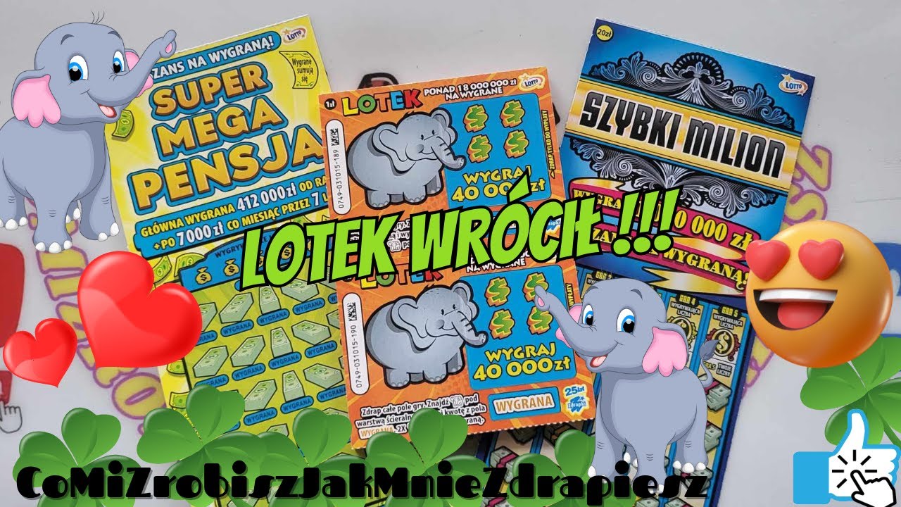 Wznowienie Lotka  🐘😍😁💥🔞🍀🎲💰   #zdrapki #zdrapkilotto #lotto #yt #youtube