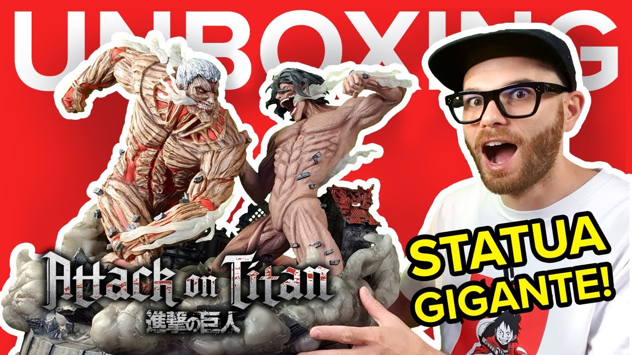 ATTACK ON TITAN STATUE UNBOXING by FIGURAMA Eren vs Armored Titan
