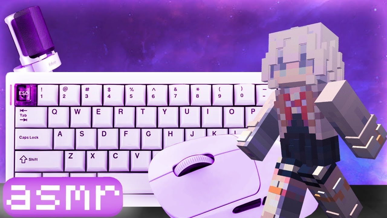 17 Minutes Bedwars Keyboard & Mouse ASMR Sounds | Hypixel Bedwars