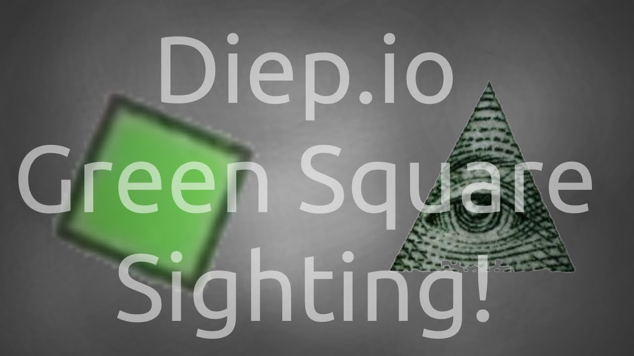 Diep.io: GREEN SQUARE GLITCH!? | #1 with the Basic Tank!