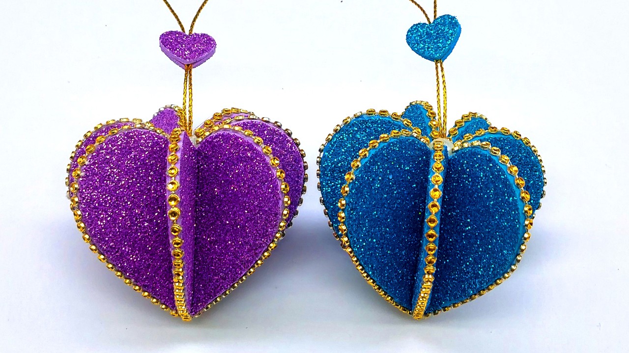 DIY Wall Hanging with Glitter Foam Sheet | Easy Home Decor