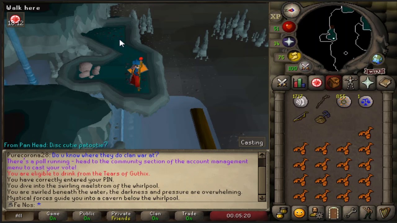 Ironman: Yew Short/Mith Grapple- Easiest way