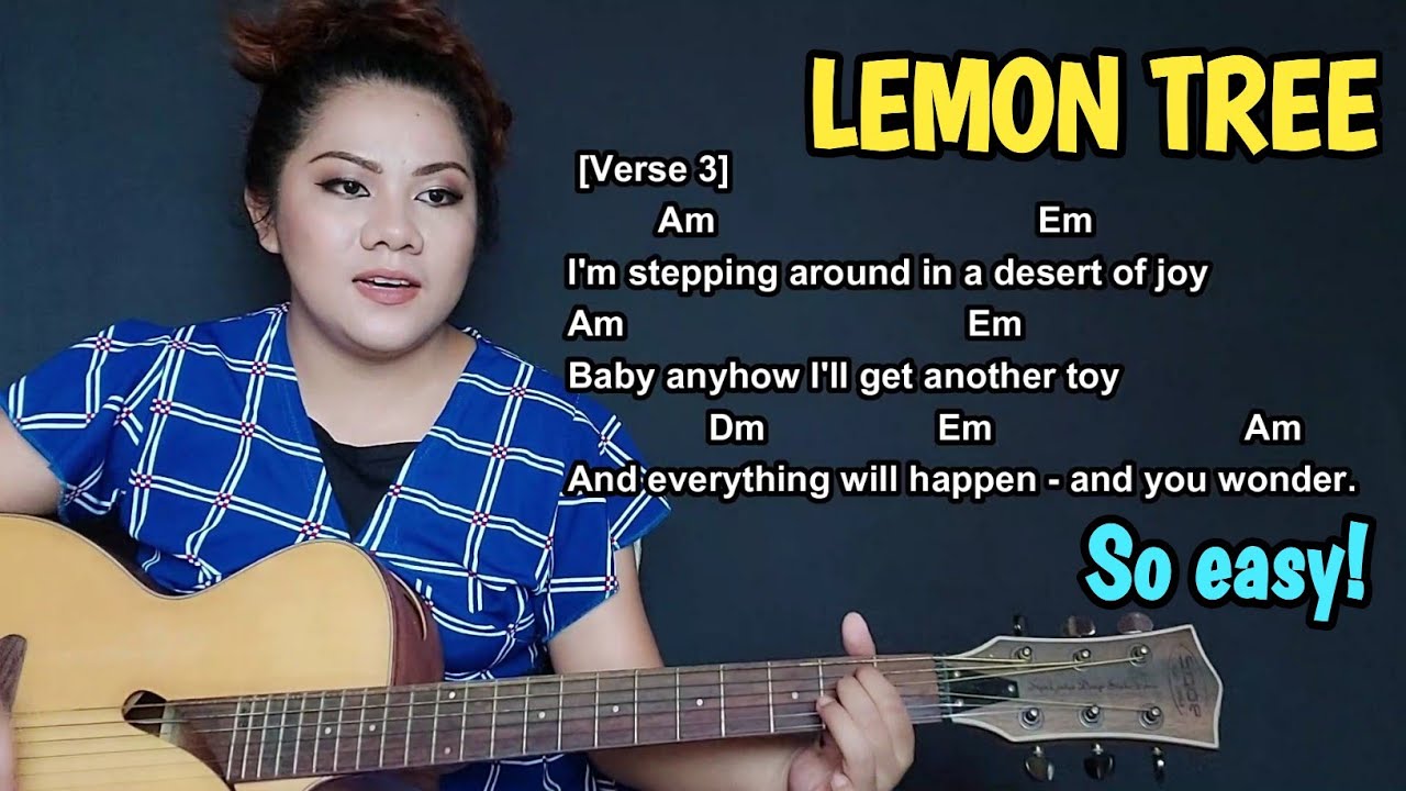 Lemon Tree by Fools Garden Easy Guitar Tutorial with Lyrics and Chords
