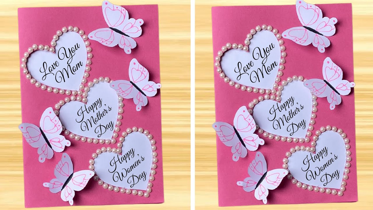 Beautiful Heart Card for Mother’s Day 💖 Easy Handmade Card Idea | Happy Women’s Day DIY