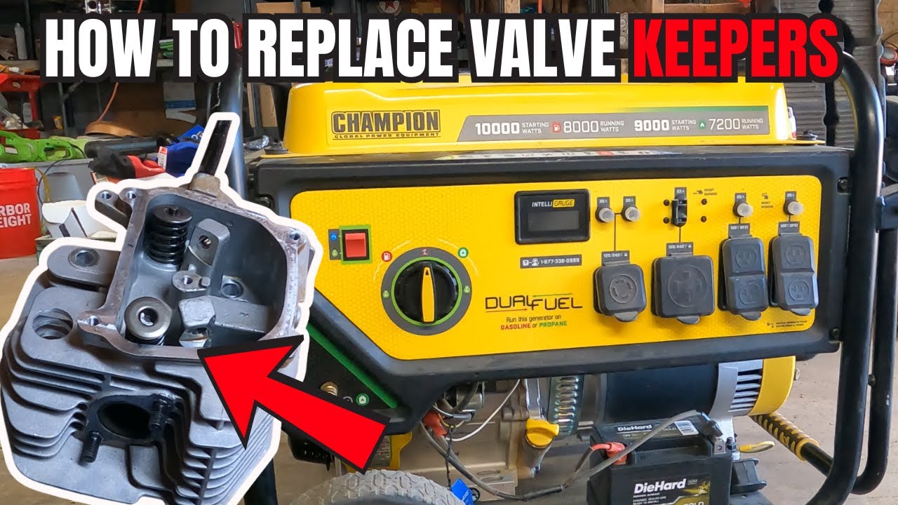How to Replace Valve Keepers on a 10000 Watt Champion Generator (FULL TEARDOWN!)