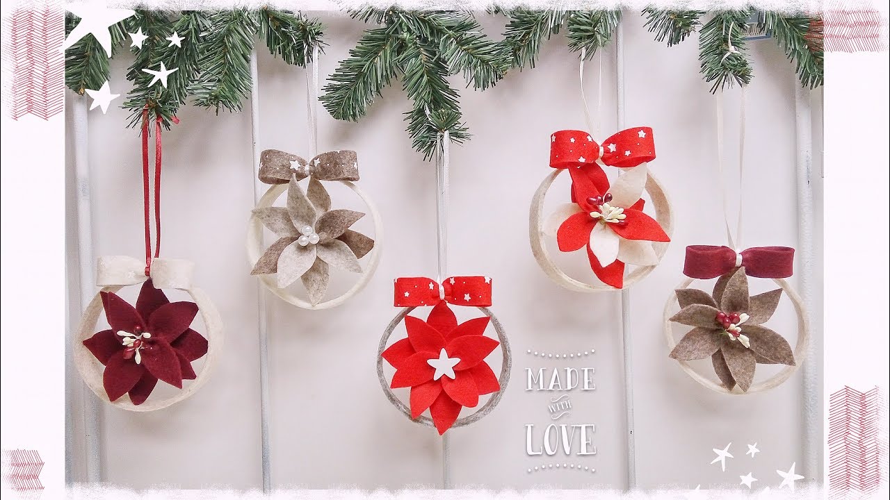 "Tondì" decorazione natalizia da appendere facile & senza cucire