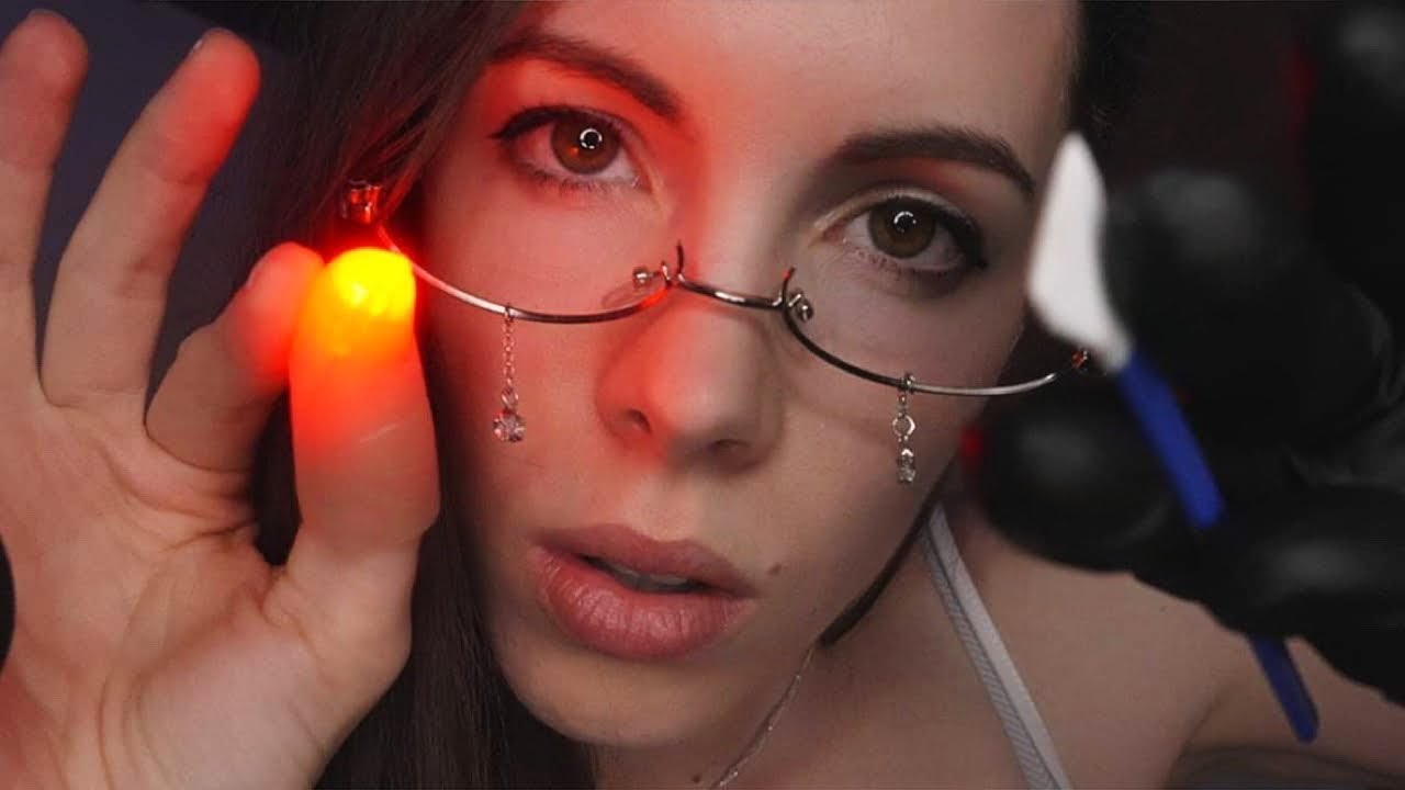 ASMR | Cranial Nerve Exam, Random Tests, chiropractor ...