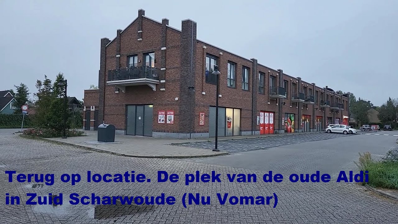 Terug op locatie. De plek van de oude Aldi in Zuid Scharwoude (nu Vomar)