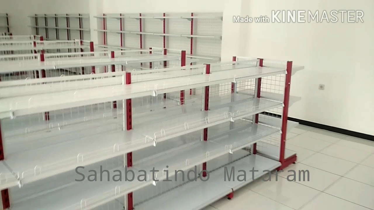 Wa : 0877-0324-1994 , Jual rak gondola / rak supermarket Mataram lombok