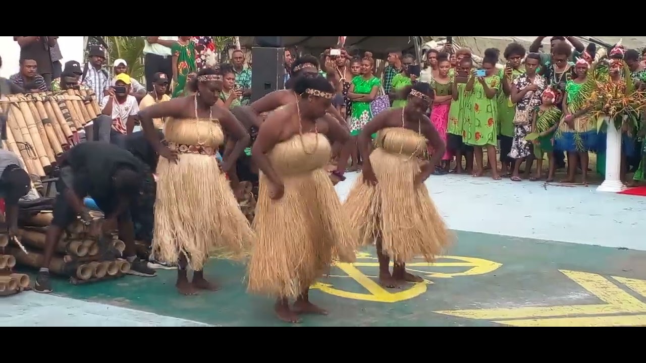 Bamboo Band Dancers from the Autonomous Region of Bougainville, PNG with their Beautiful Performance
