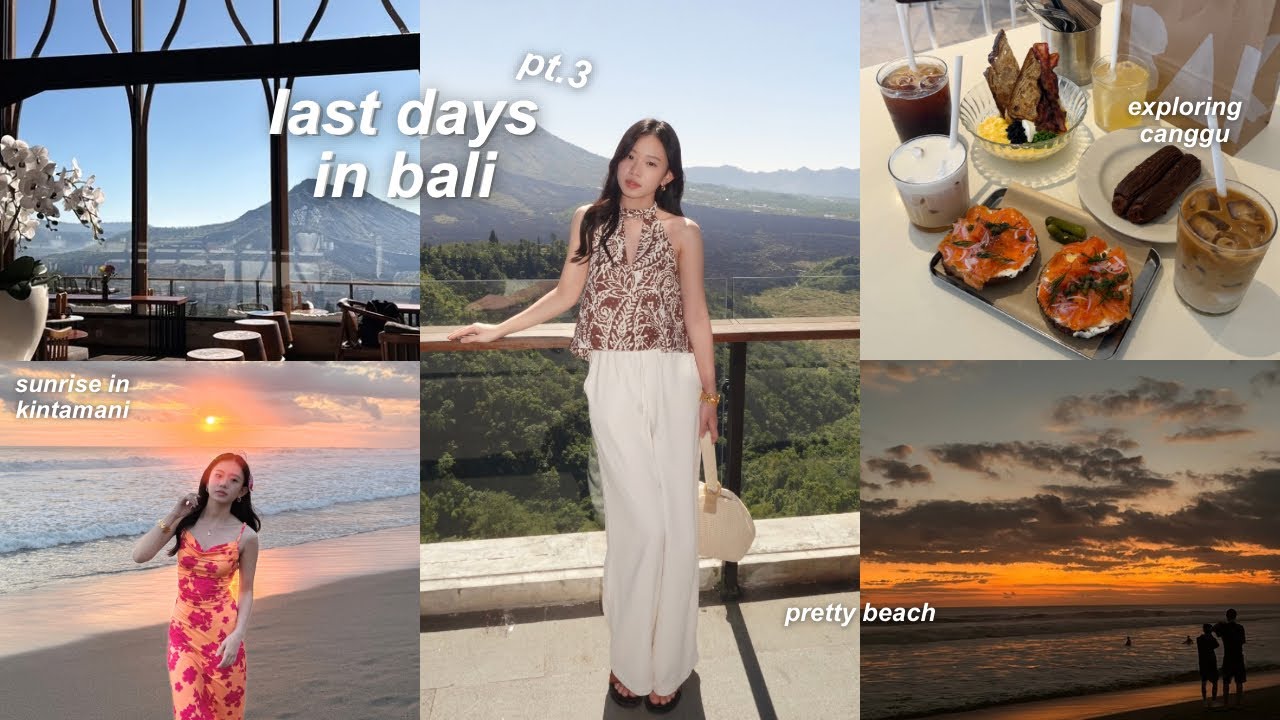 BALI VLOG 🌊 | wake up at 2am, kintamani sunrise 🌅, exploring canggu, last days in bali