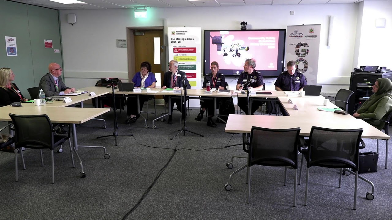 10-10-25 Community Safety Committee -  Nottinghamshire and City of Nottingham Fire Authority